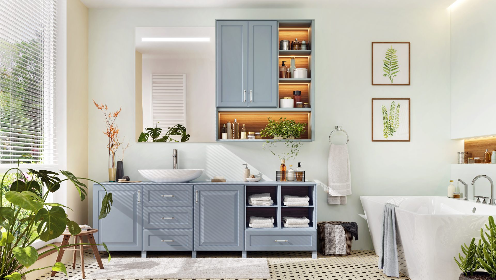 Remodeled bathroom in Los Angeles