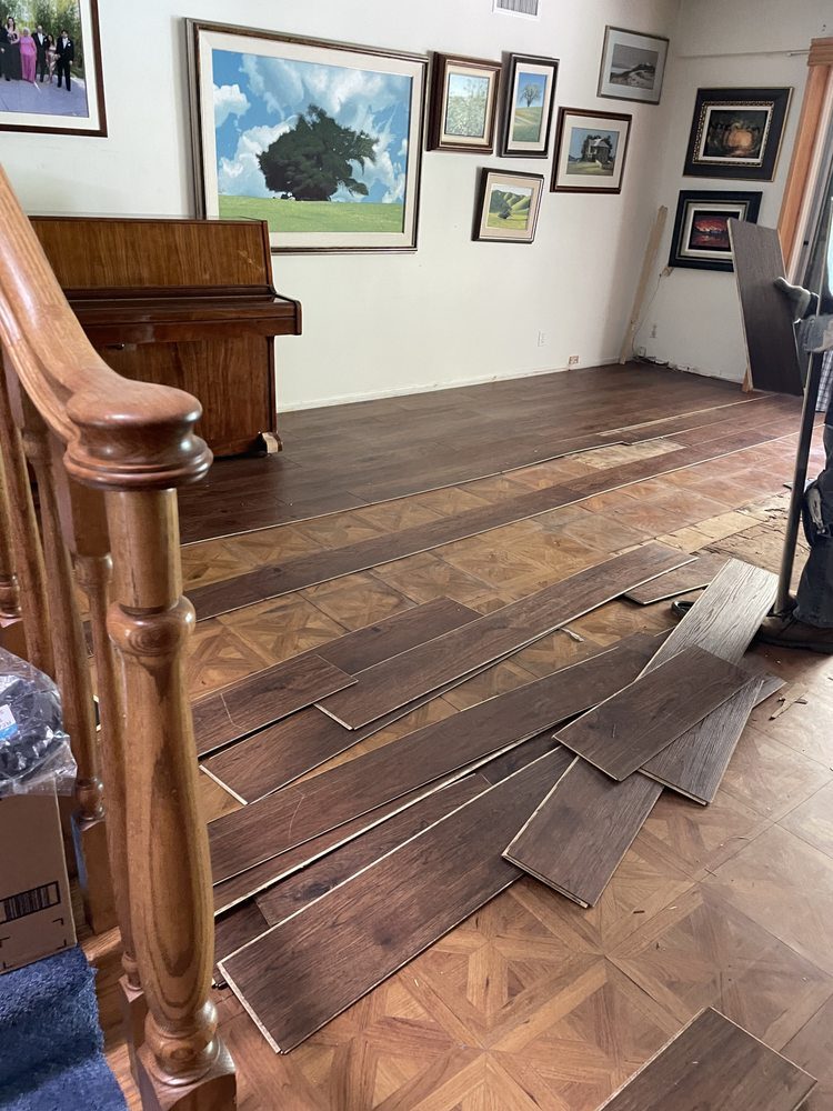Hardwood flooring installation