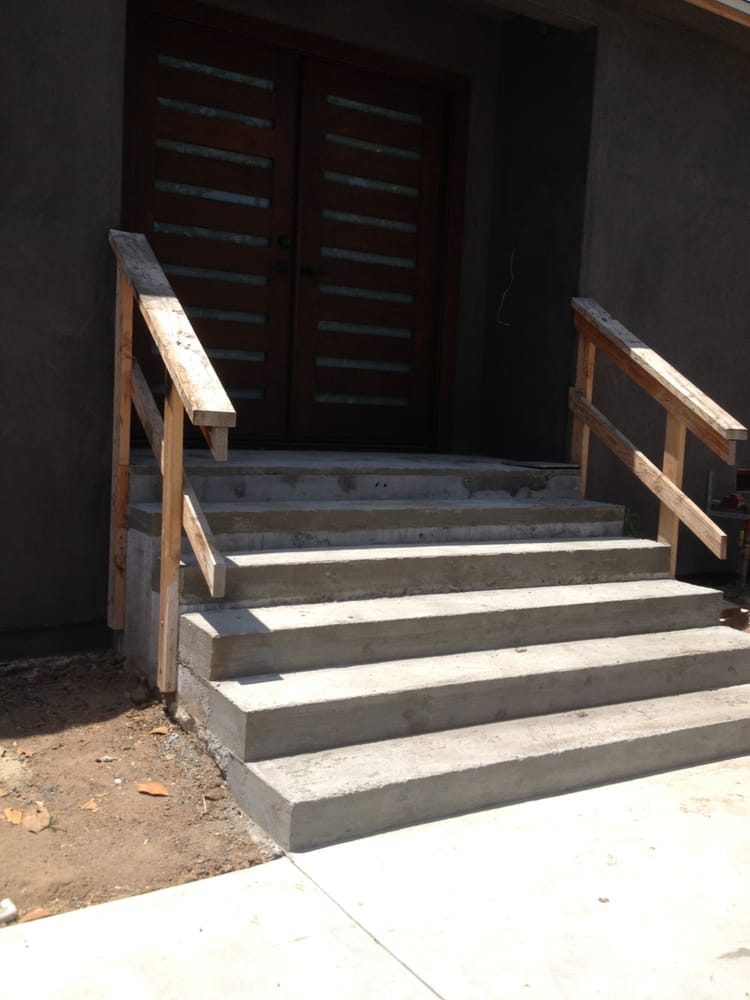 Modern entry steps & custom door