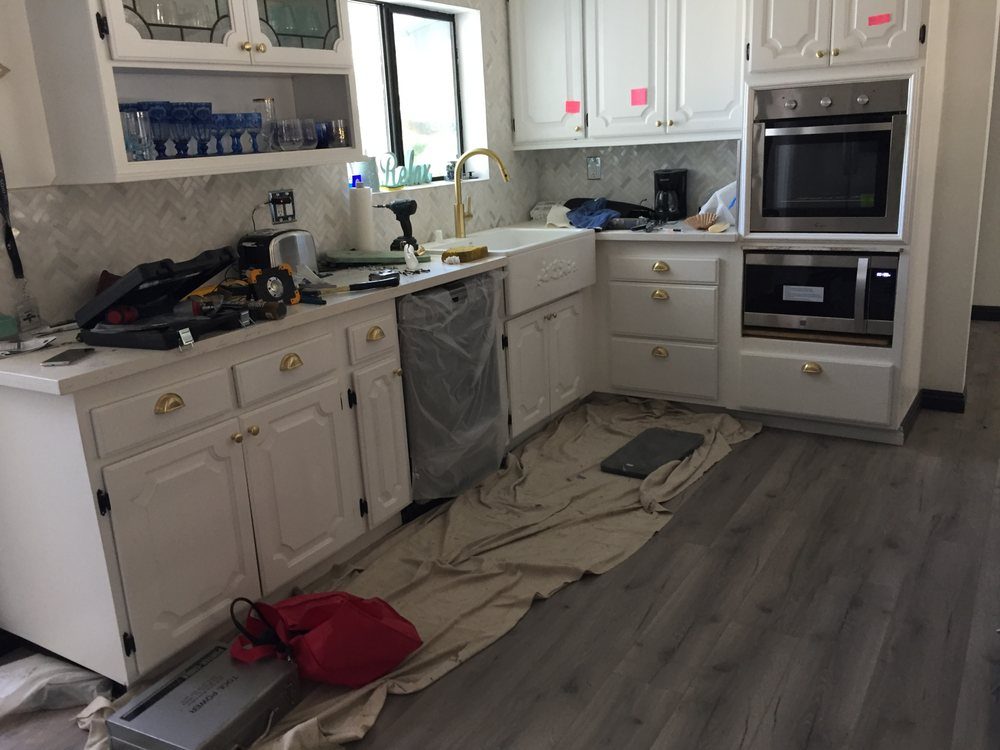 Kitchen cabinet & flooring remodel